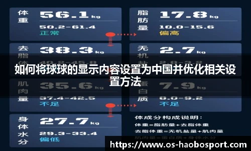 如何将球球的显示内容设置为中国并优化相关设置方法